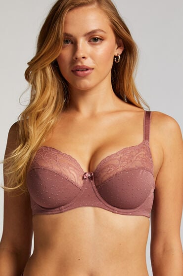 Hunkemöller Biustonosz nieusztywniany z fiszbinami Sophie Fioletowy