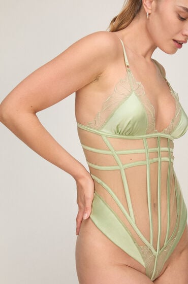 Hunkemöller Body Ellen Zielony