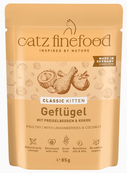 Catz Finefood Classic Kitten Nr 3 Drób 85g