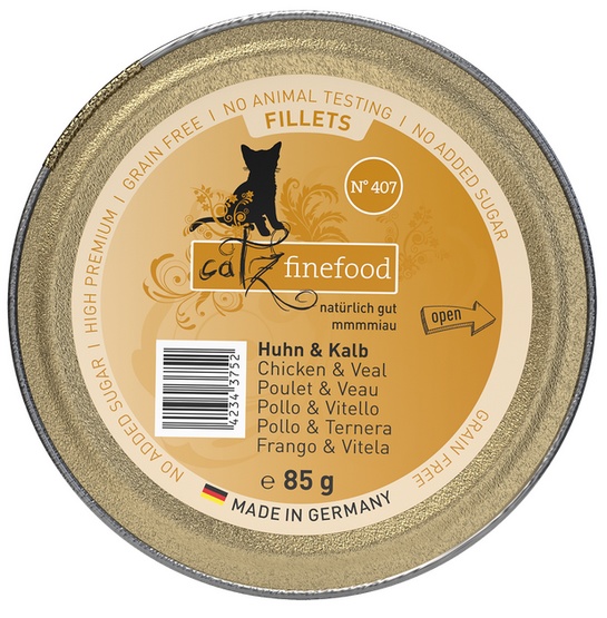 Catz finefood Fillets no. 407 Kurczak z Cielęciną w Galarecie 85g