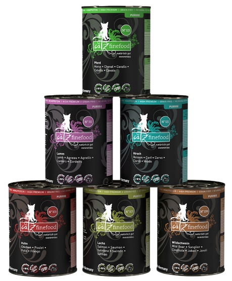 catz finefood Purrrr w puszkach, 6 x 400 g / 375 g - Pakiet mieszany II (6 smaków)|