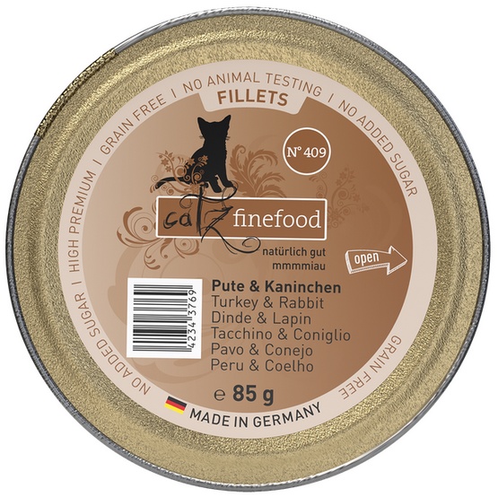 Catz finefood Fillets no 407 Kurczak i Królik w Galarecie 85g dla kota