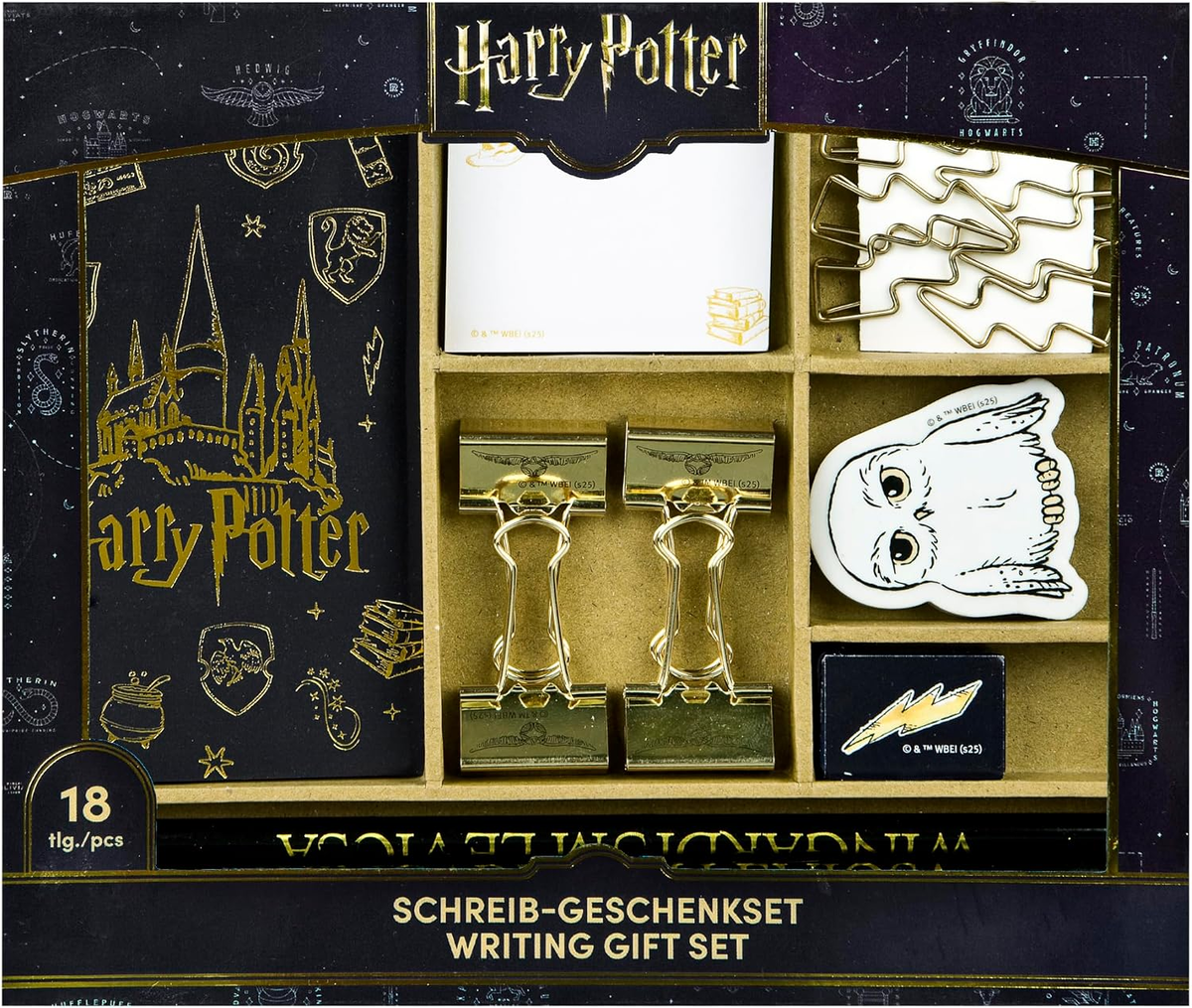 Harry Potter zestaw do pisania 18 el. dla młodzieży, mini notatnik