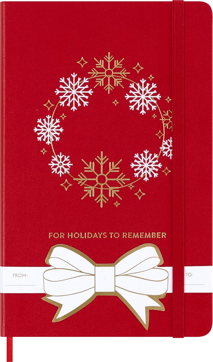 Moleskine Holiday notatnik A5 liniowany twarda oprawa czerwony