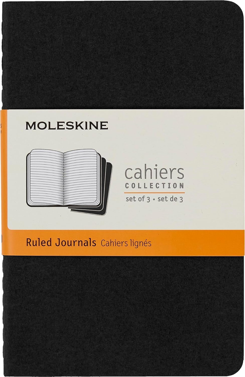 Moleskine Cahier notatnik kieszonkowy A6 w linie, czarny 64 strony