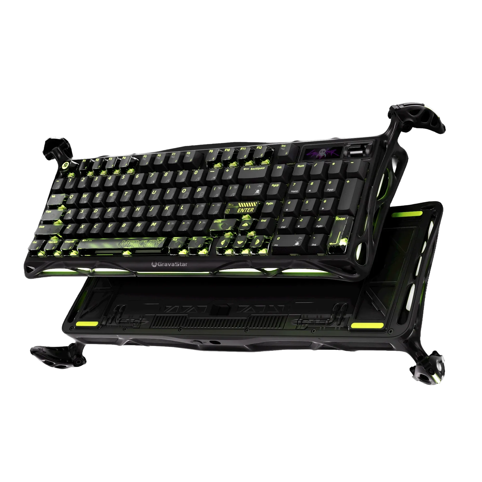 GravaStar - Mercury K98 Pro Phantom Black - Bezprzewodowa Klawiatura Mechaniczna GS K98 PRO_GM