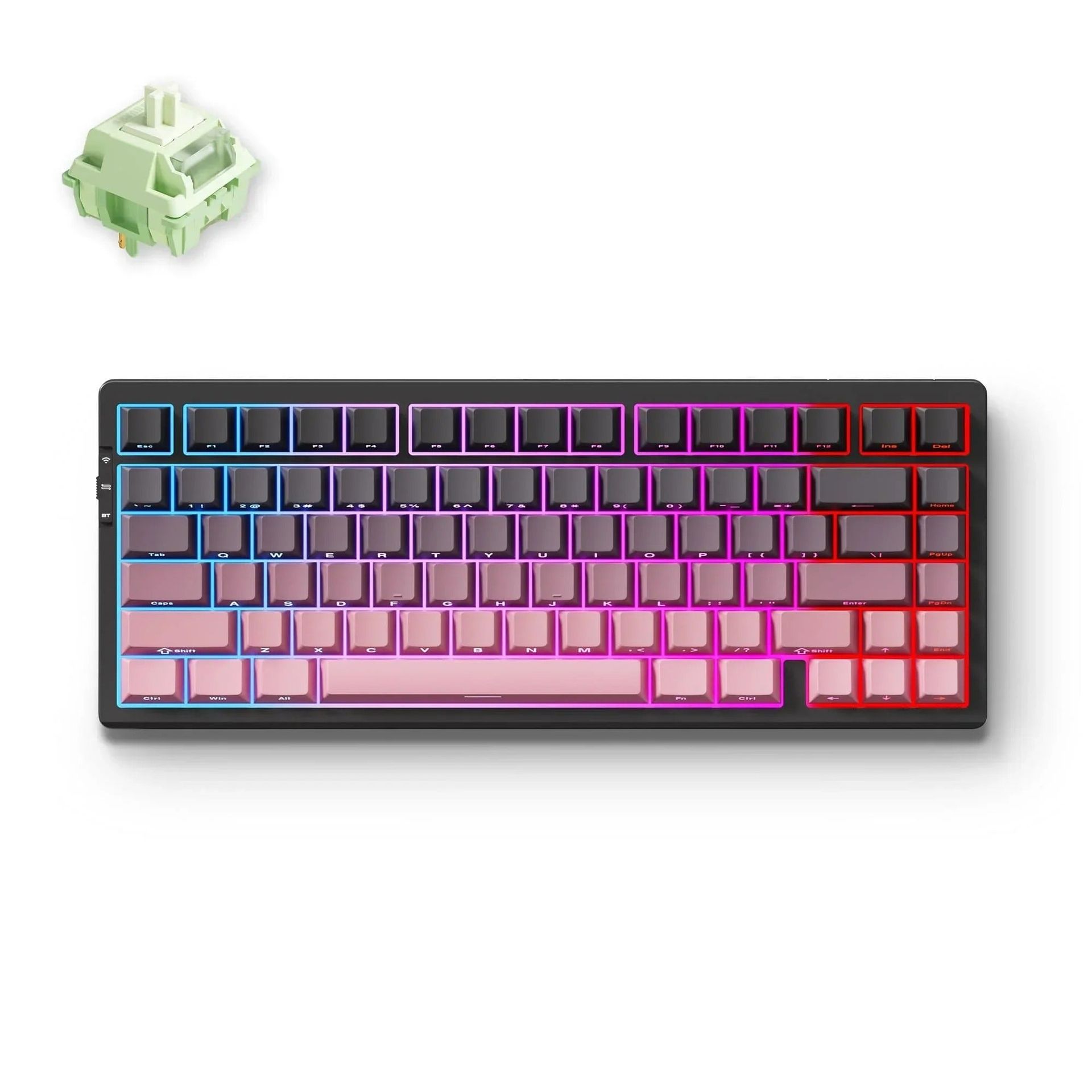 MCHOSE - G75 Pro Tri-Mode Black Pink - Bezprzewodowa Klawiatura Mechaniczna G75-16A