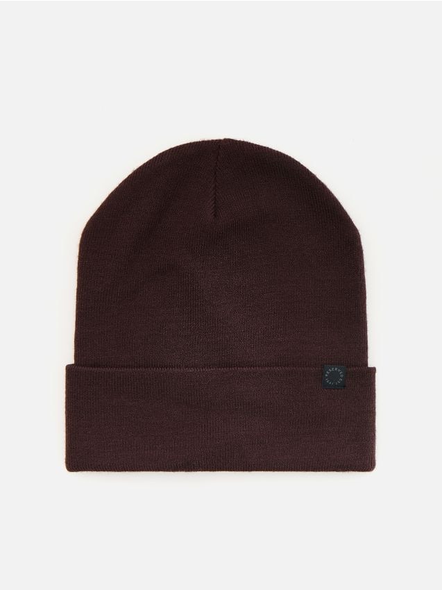 Reserved - Czapka beanie - ciemnobrązowy