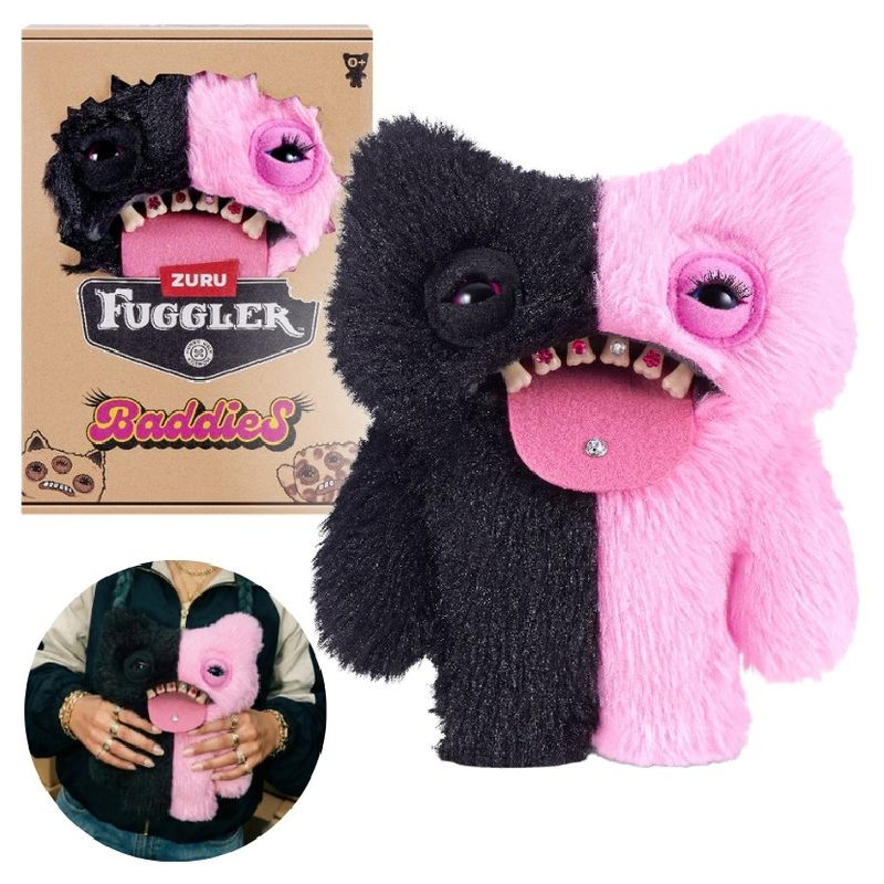 Fuggler Funny Ugly Monster Baddies Maskotka Straszna Brzydki Pluszak Przytulanka Dla Dzieci Pluszowa Śmieszna Dwukolorowa