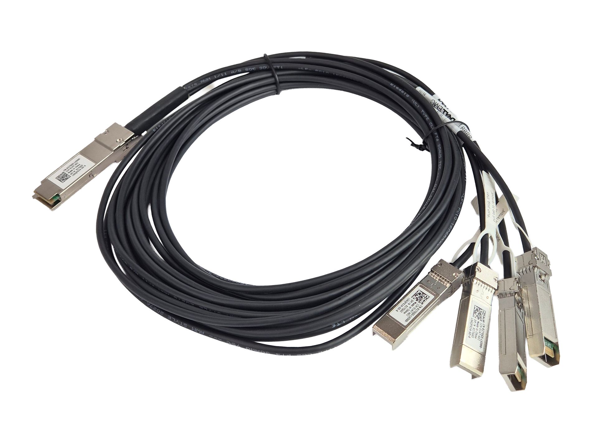 Kabel Dell EMC DAC-QSFP-4SFP-10G-3.0M 027GG5 QSFP+ / 4× SFP+ 3m 110773
