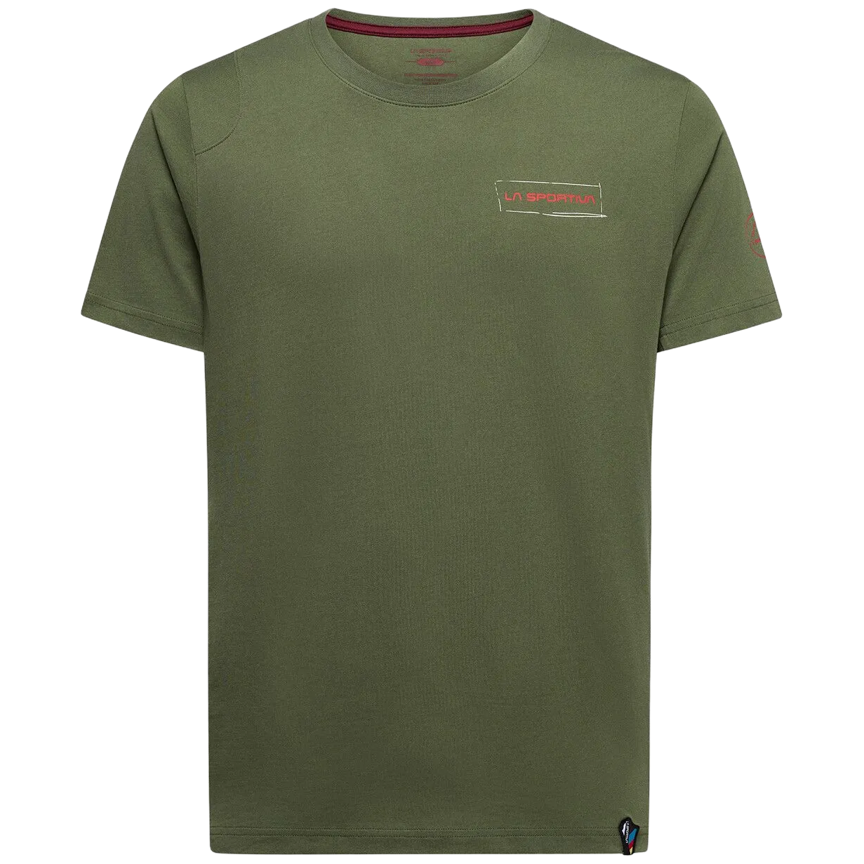 Koszulka męska La Sportiva Mantra T-Shirt M Rozmiar: L / Kolor: zielony/czerwony