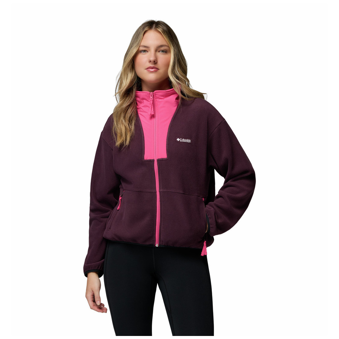 Bluza damska Columbia Sequoia Grove™ Ii Full Zip Rozmiar: M / Kolor: różowy