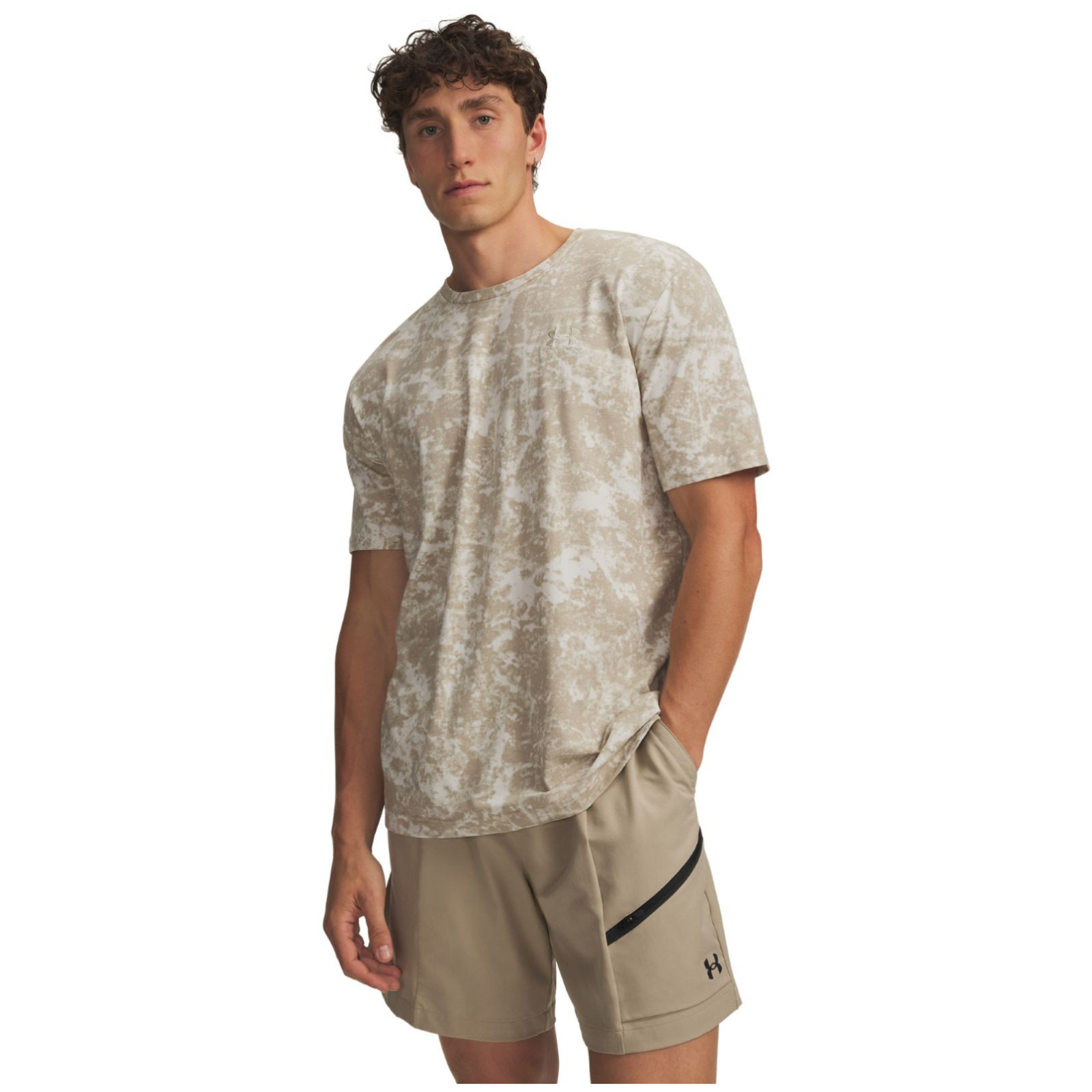 Męska koszulka Under Armour UA M Icon SS Novelty Rozmiar: XL / Kolor: biały