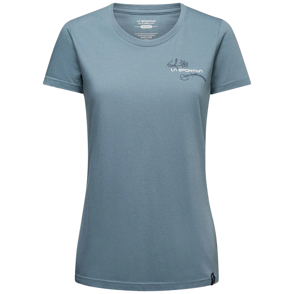 Koszulka damska La Sportiva Climb Flower T-Shirt W Rozmiar: M / Kolor: niebieski