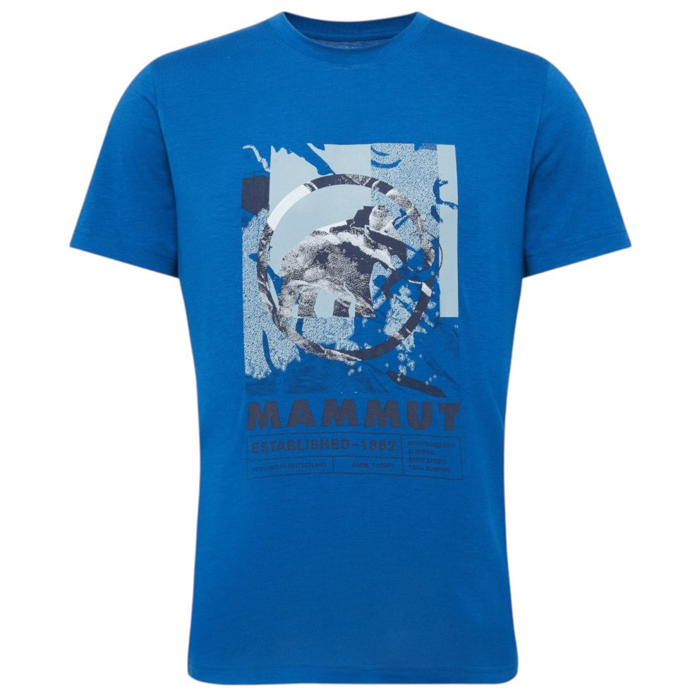 Koszulka męska Mammut Trovat T-Shirt Men Mammut Rozmiar: L / Kolor: niebieski