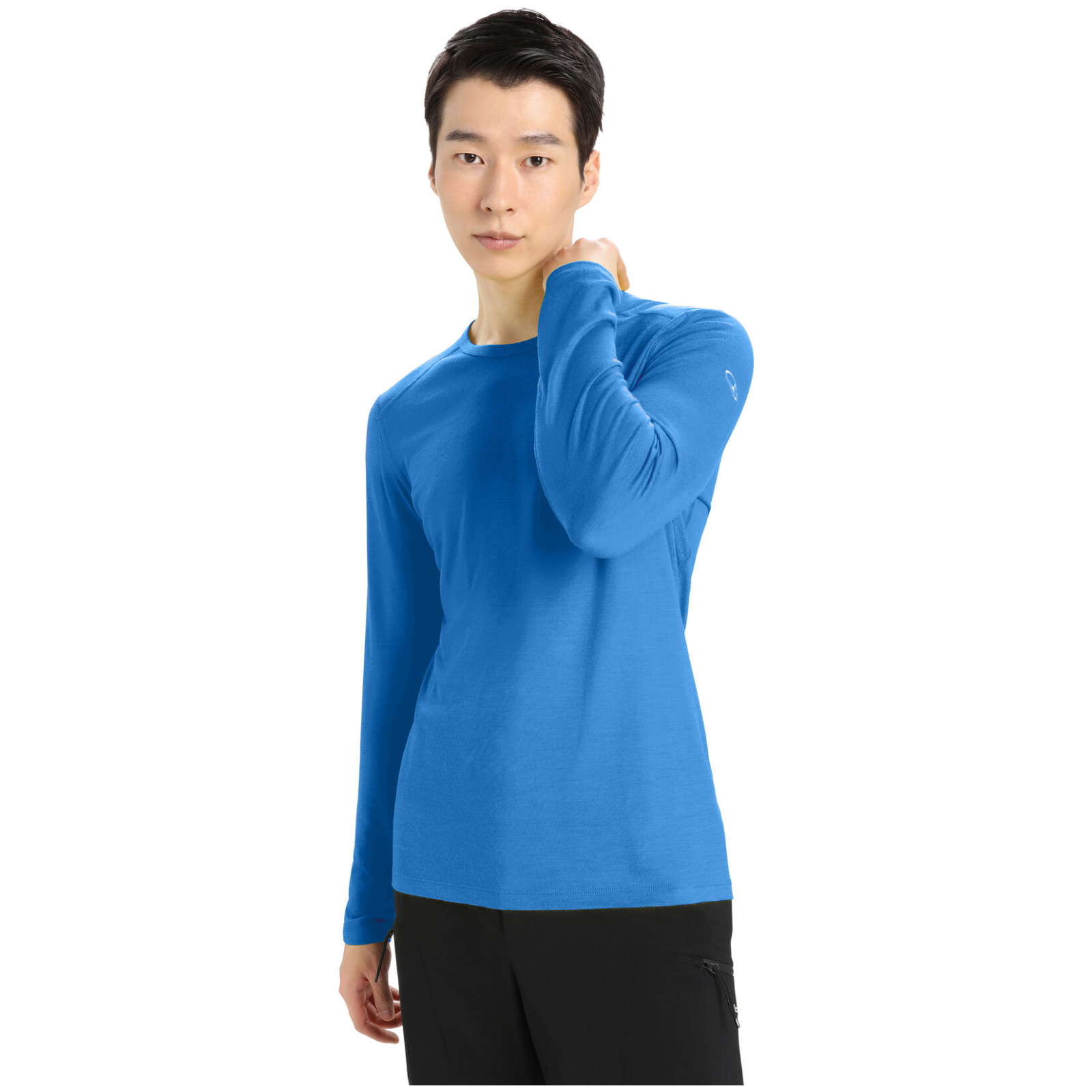 Koszulka męska Icebreaker Mens 200 Oasis LS Crewe Rozmiar: XL / Kolor: niebieski