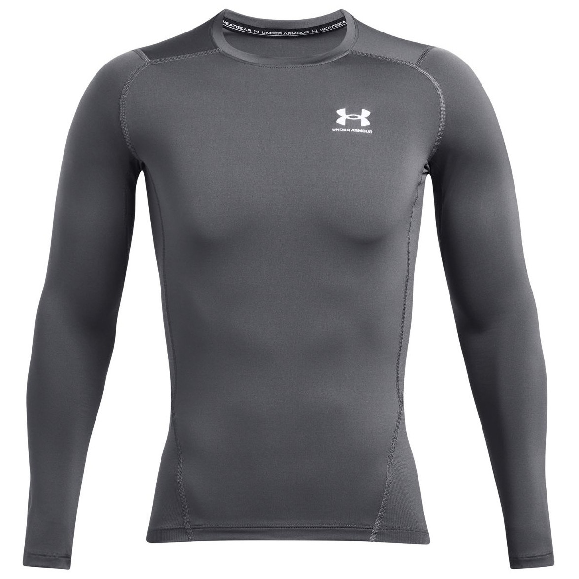 Męska koszulka Under Armour HG Armour Comp LS Rozmiar: XXL / Kolor: szary/biały