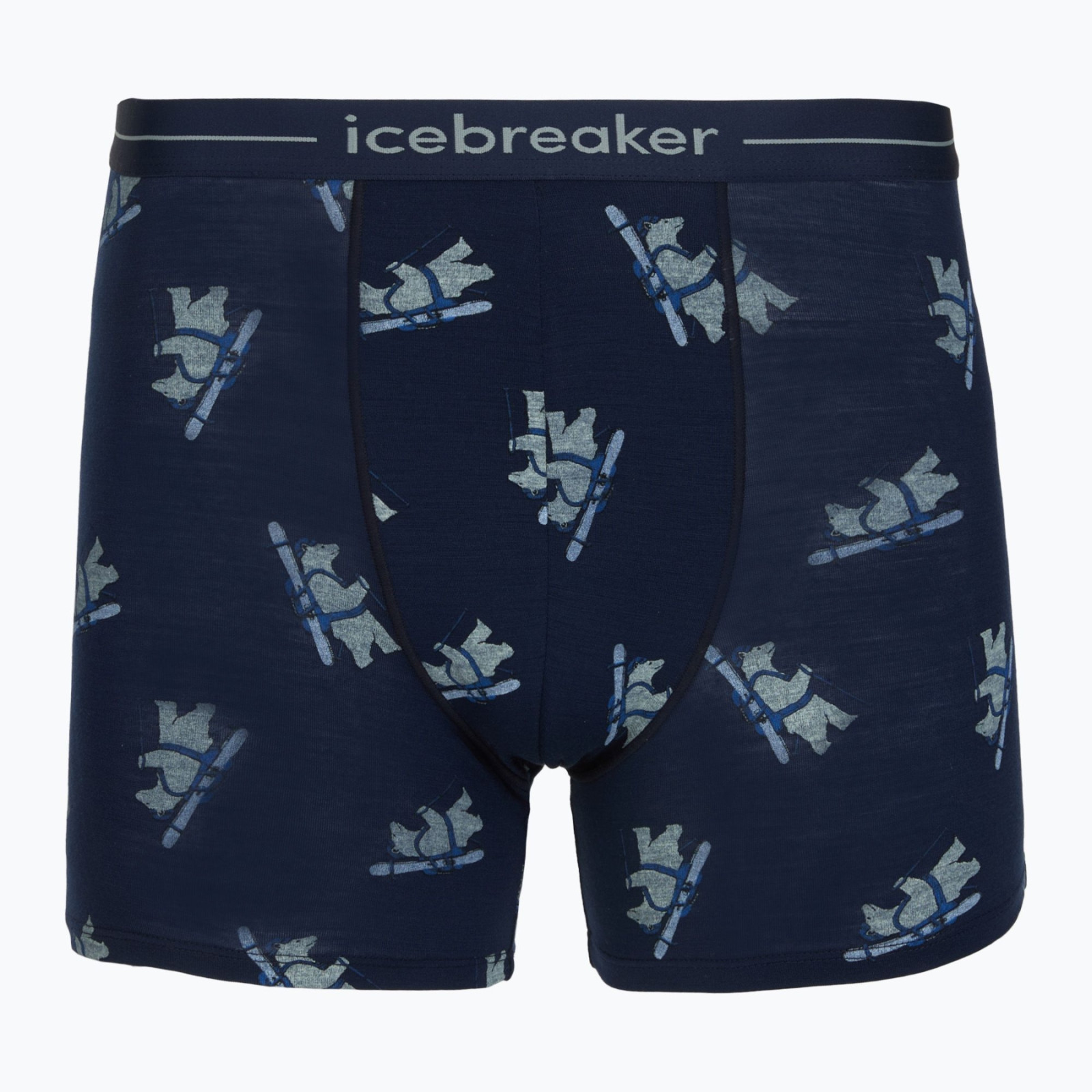 Męskie bokserki Icebreaker Men M 150 Anatomica Boxers BearTourAOP Rozmiar: L / Kolor: ciemnoniebieski