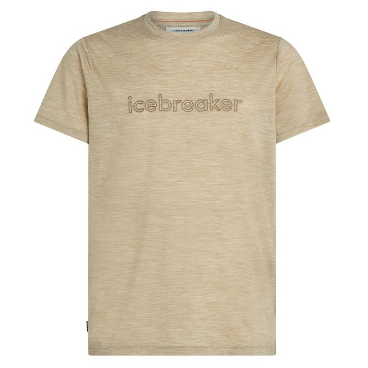 Męska koszulka Icebreaker M 150 Tech Lite SS Tee IB Stitchline Rozmiar: L / Kolor: beżowy