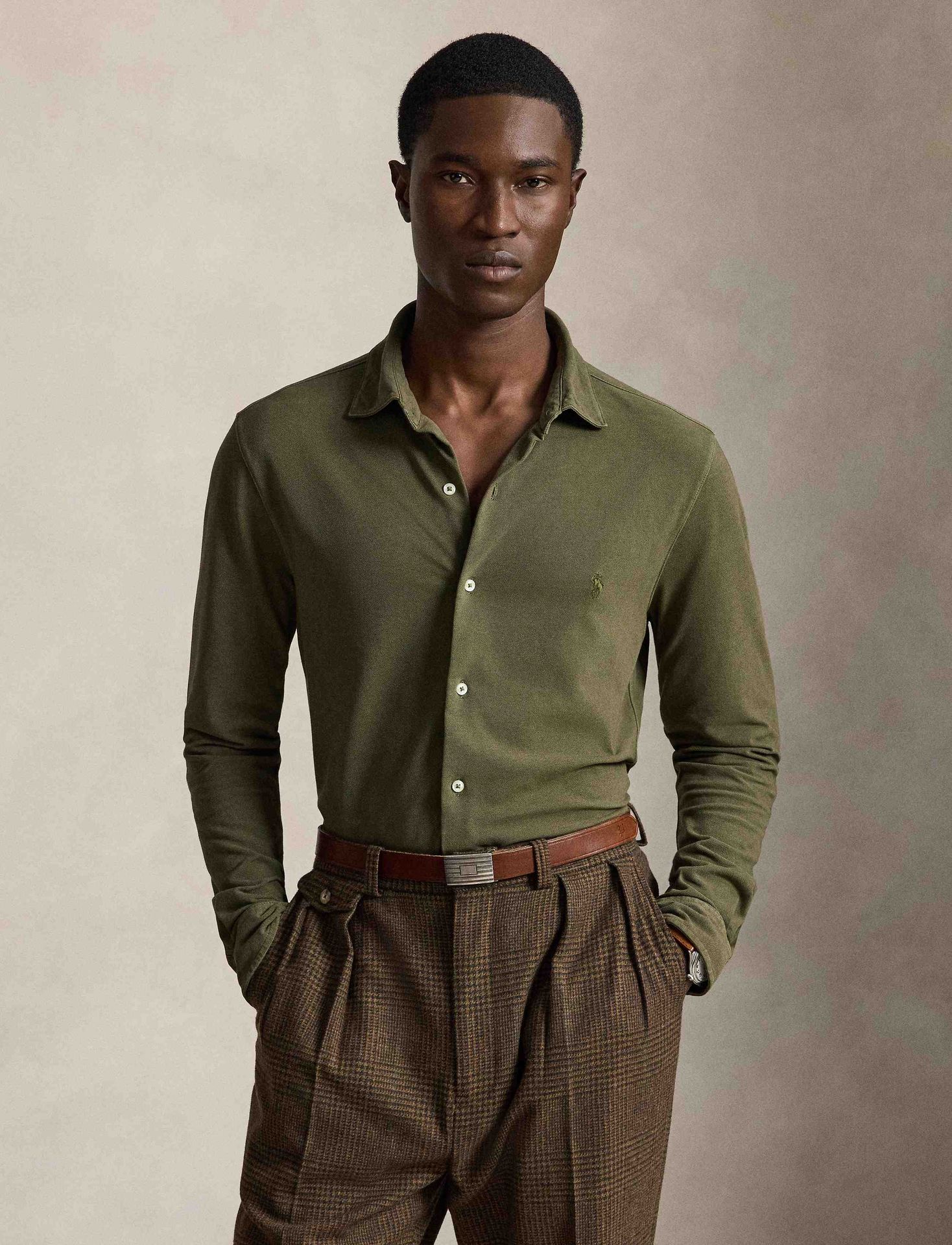 POLO RALPH LAUREN Koszula Regular Fit weathered mesh