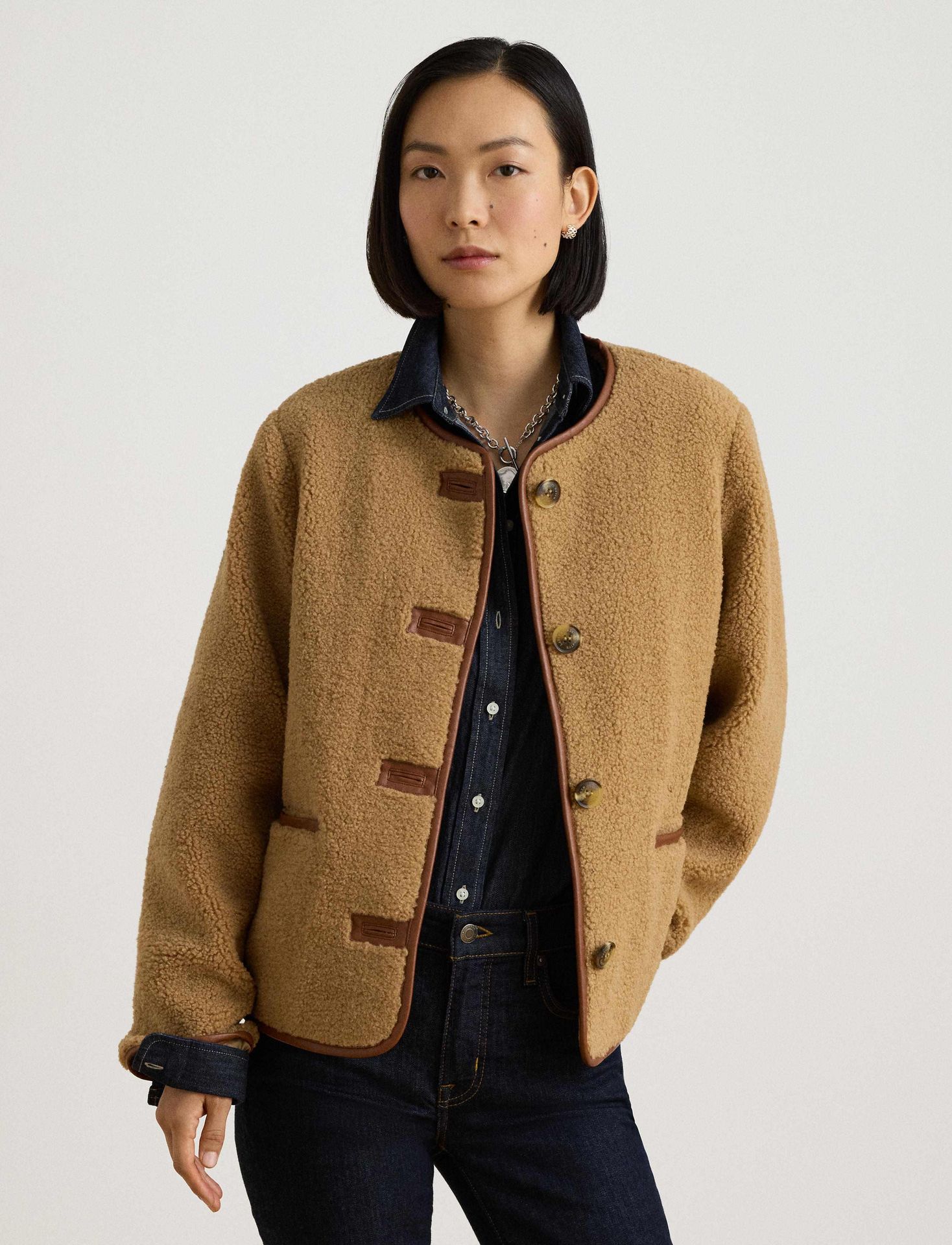LAUREN RALPH LAUREN Polarowa kurtka Teddy Regular Fit