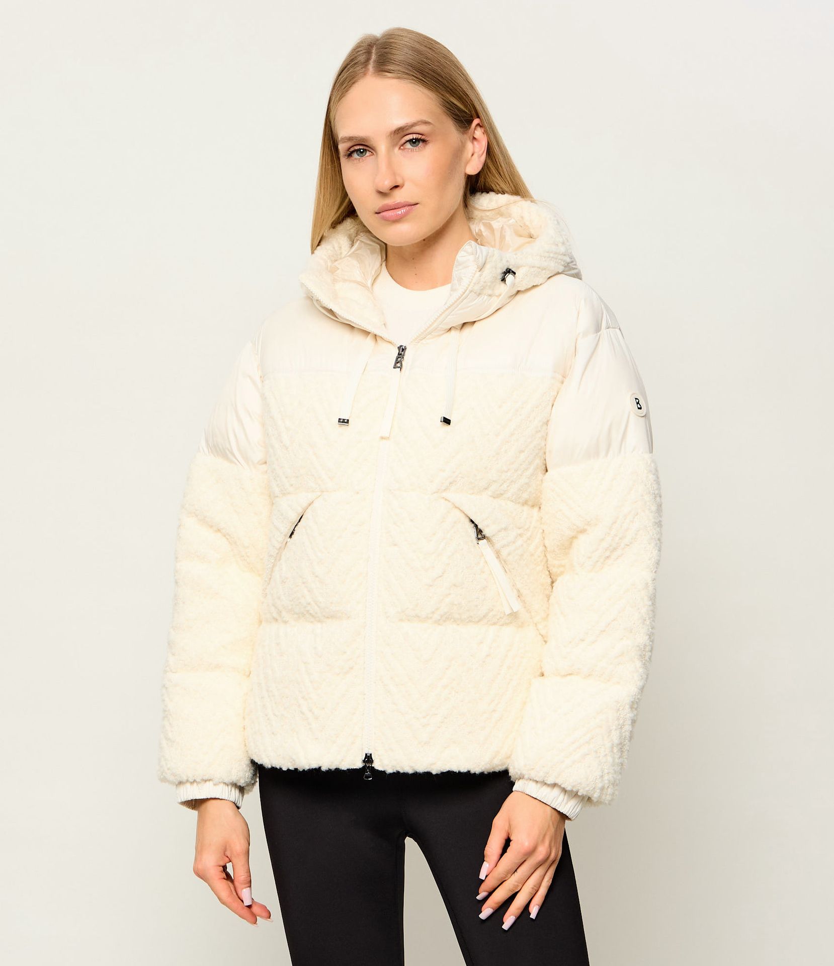 Bogner Puchowa kurtka Vienna-D shearling Regular Fit z dodatkiem wełny