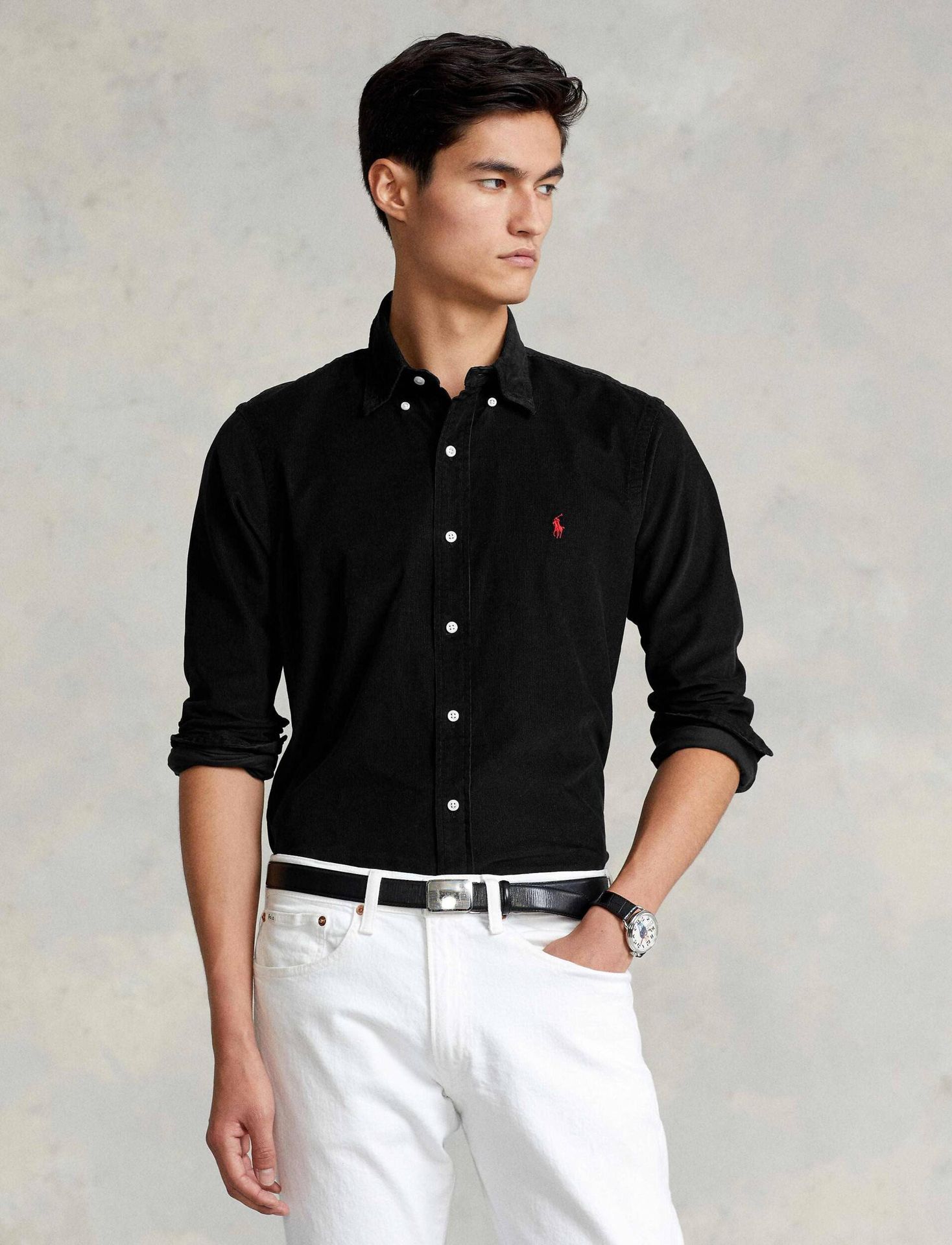 POLO RALPH LAUREN Koszula Custom fit sztruks
