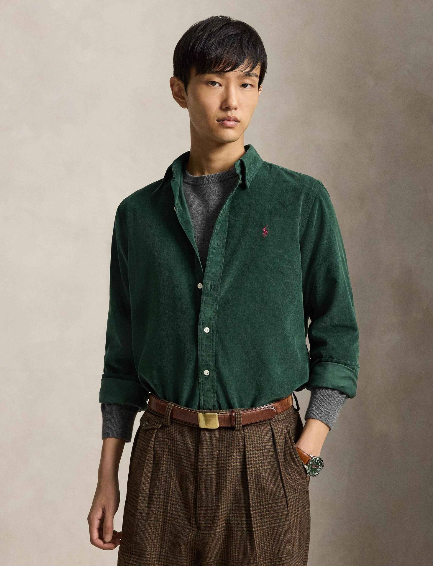 POLO RALPH LAUREN Koszula Custom fit sztruks