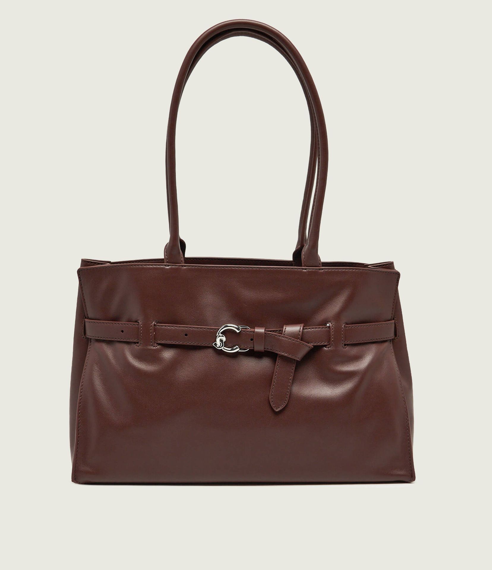 Coccinelle Skórzana shopperka Coccinelle Sabine Soft