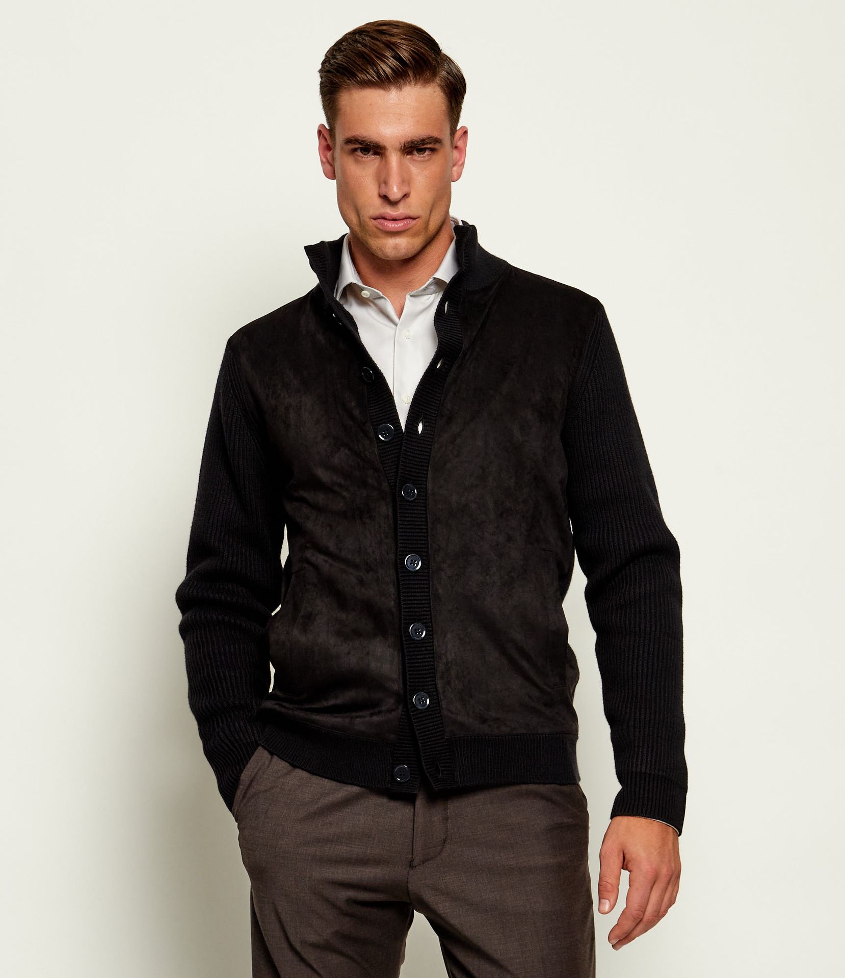 Stenströms Kardigan Regular Fit z dodatkiem wełny