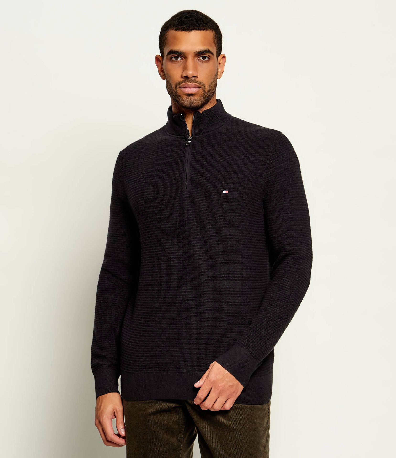 Tommy Hilfiger Sweter Regular Fit z dodatkiem kaszmiru pima