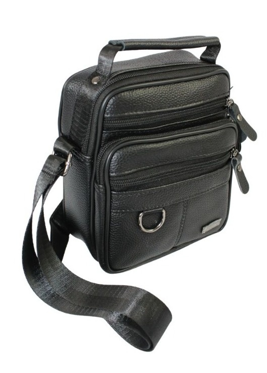 Pionowa Torba Męska Skóra Naturalna ROVICKY R-ST7-01/7571 CZARNA 24 x 19 x 9 [cm]