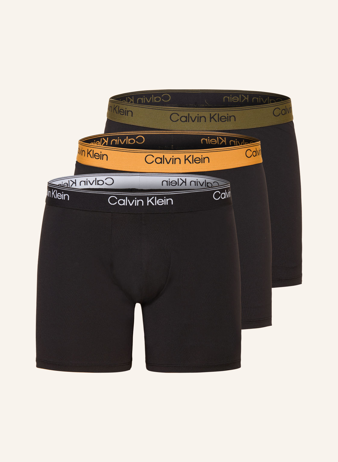Calvin Klein Bokserki Microfiber Stretch, 3 Szt. schwarz