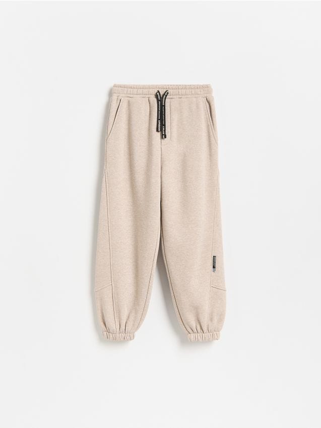 Reserved - Joggery baggy z bawełną - brązowy