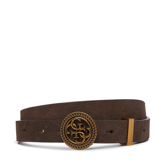 Pasek Damski Guess W5BZ11 L0491 Brązowy ciemny