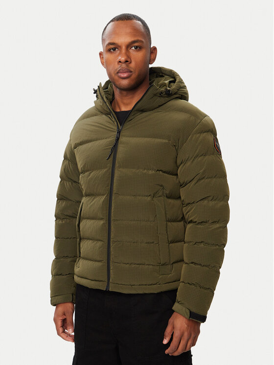 Napapijri Kurtka zimowa A-Terez NP0A88TG Zielony ciemny Regular Fit