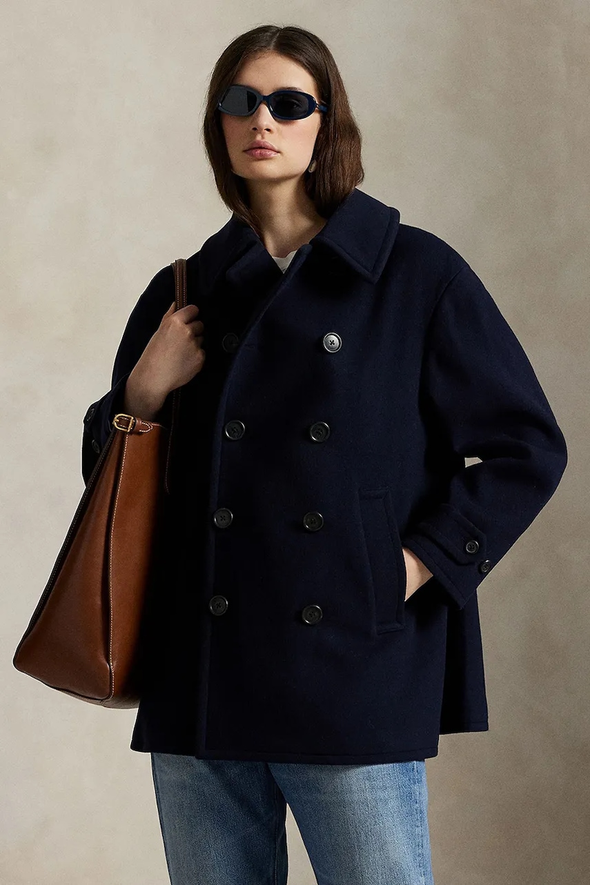 Polo Ralph Lauren krótki płaszcz wełniany damski