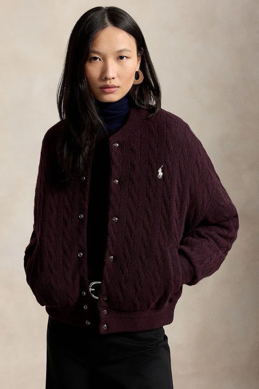 Polo Ralph Lauren bomberka damska z wełną