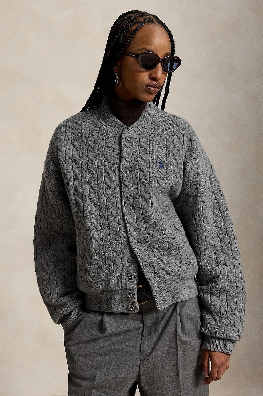Polo Ralph Lauren bomberka damska z wełną