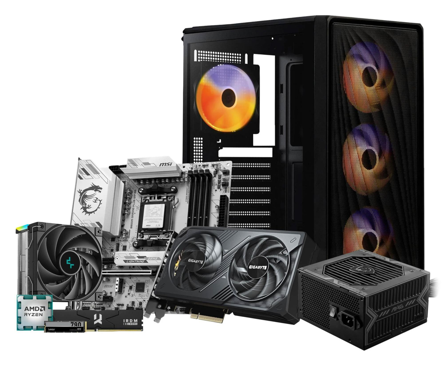 Polecany zestaw Ryzne 5 7500F/32GB/1TB/RTX 5060 8GB