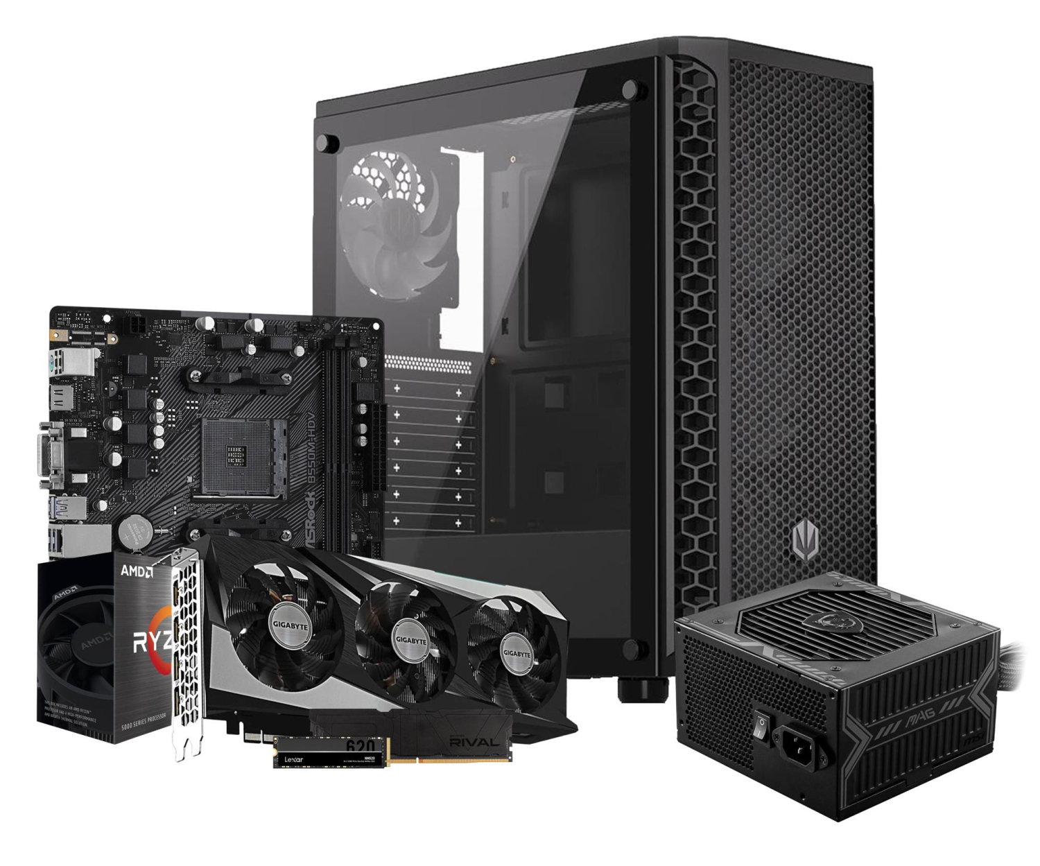 Polecany zestaw Ryzen 5 5600/32GB /512GB/RX 7600 8GB