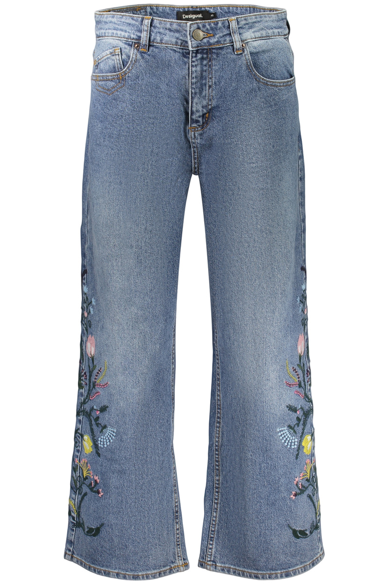 Niebieskie jeansy damskie Desigual Bridget