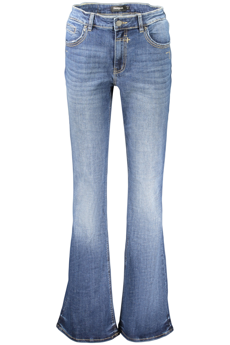 Niebieskie jeansy damskie Desigual Lindsay