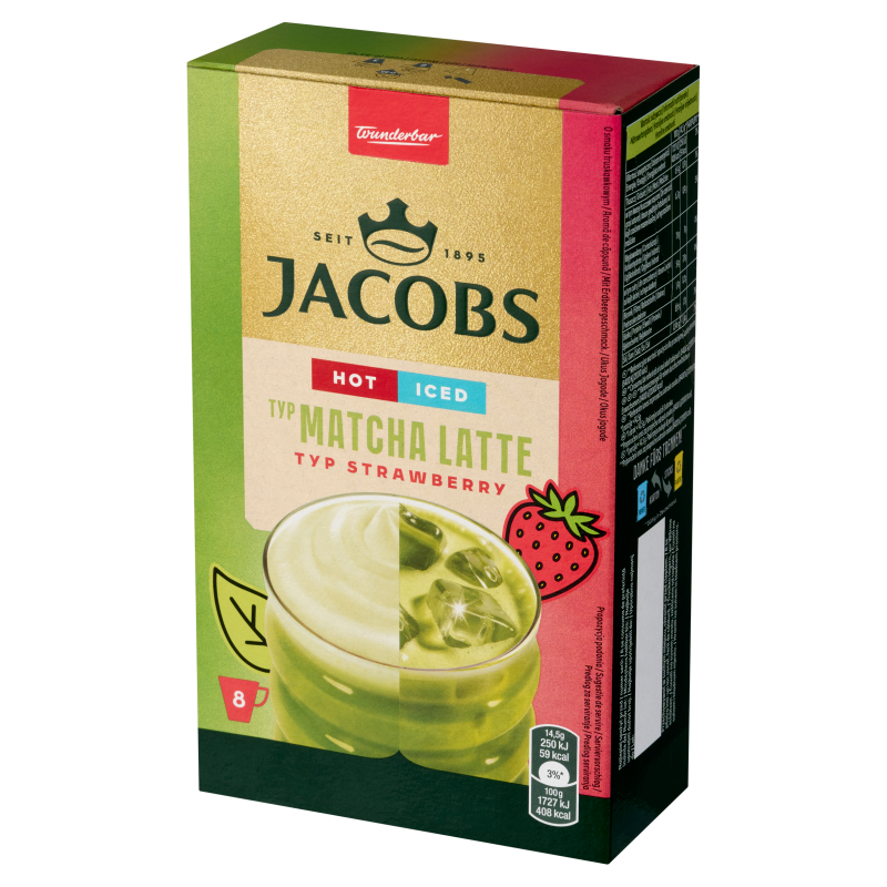 JACOBS Matcha Latte Strawberry - napój rozpuszczalny (8 sasz.)