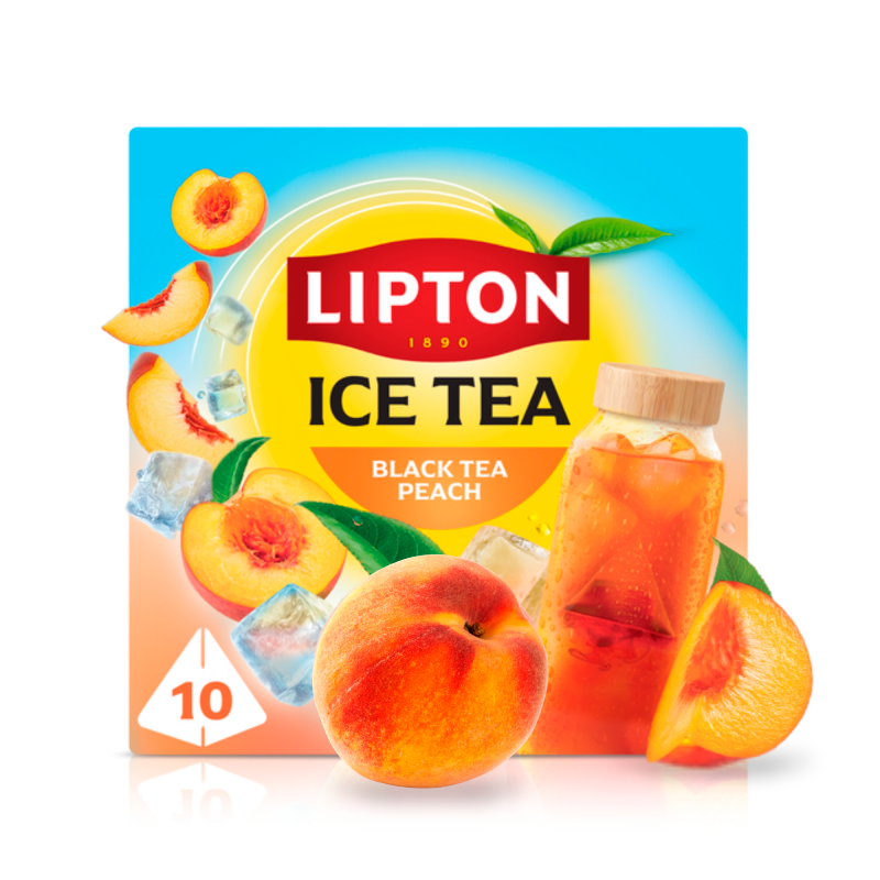 LIPTON Herbata czarna ICE TEA - brzoskwinia (10 piramidek)