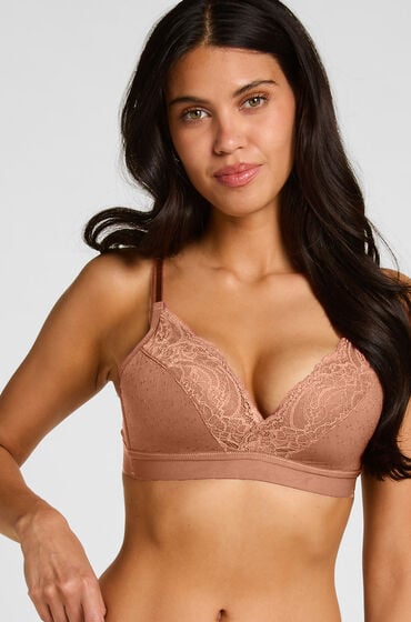 Hunkemöller Biustonosz usztywniany bez fiszbin Sophie Brązowy