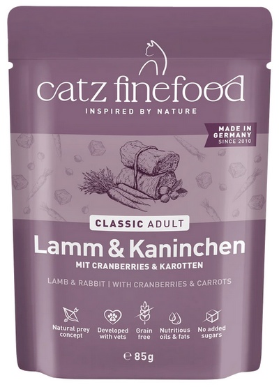 Catz Finefood N.11 Jagnięcina i Królik Saszetka 85g 5085