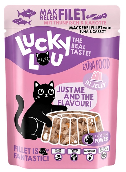 Lucky Lou Extrafood Makrela i tuńczyk w galaretce saszetka 70g