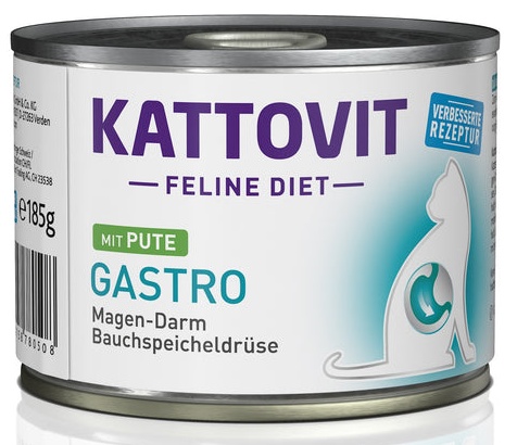 Kattovit 10 + 2 gratis! Special Diet, 12 x 185 g - Gastro, indyk