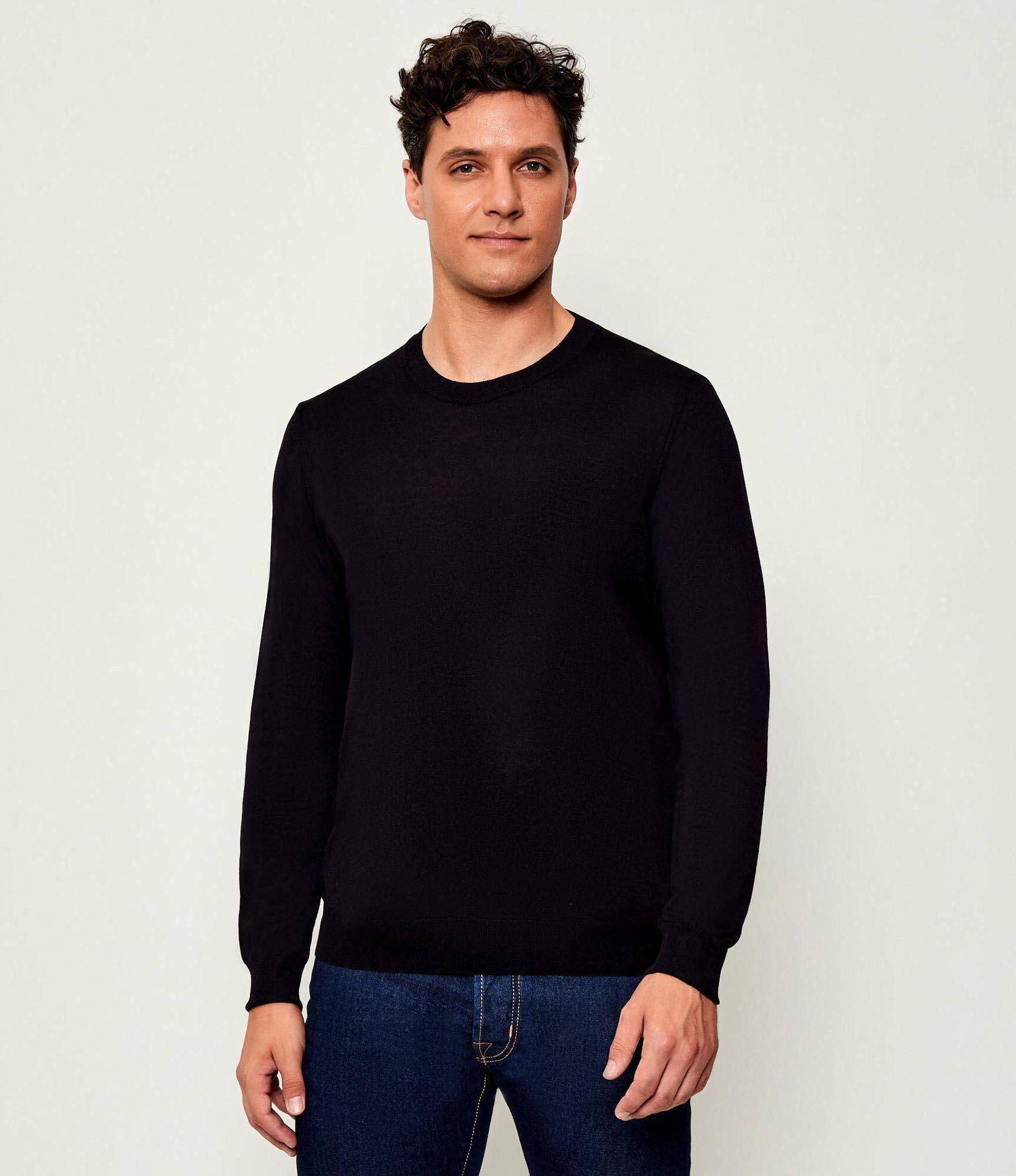 Oscar Jacobson Wełniany sweter Miguel Regular Fit